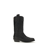 Ganni Black Recycled Leather Boots